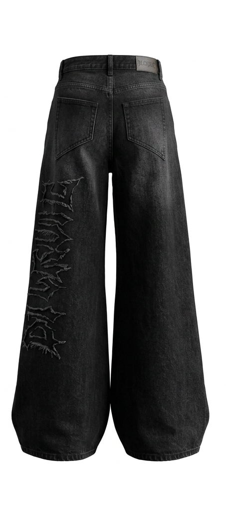 Blackfade Script Denim