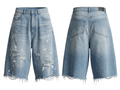 Distressed Edge Jorts