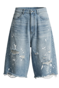 Distressed Edge Jorts