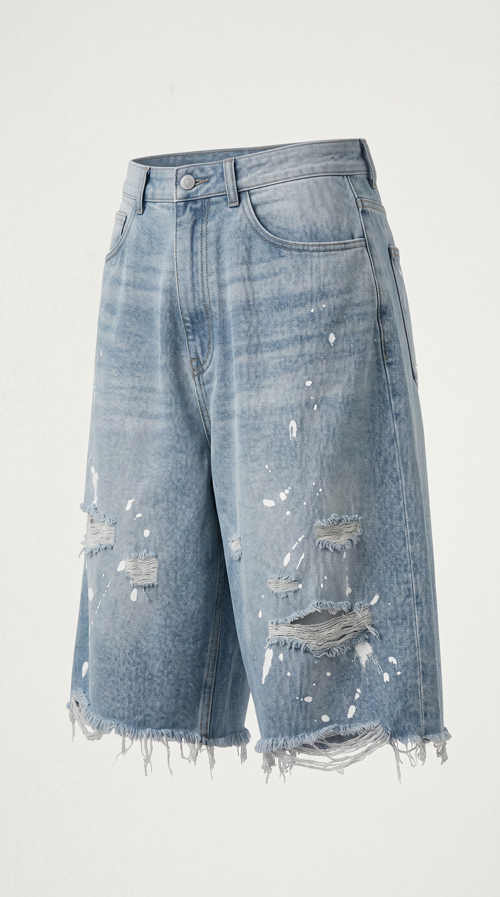 Distressed Edge Jorts