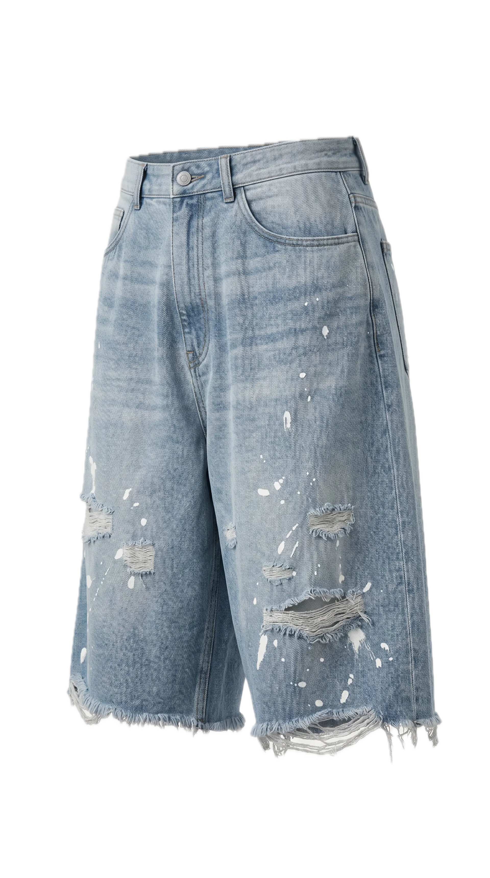 Distressed Edge Jorts