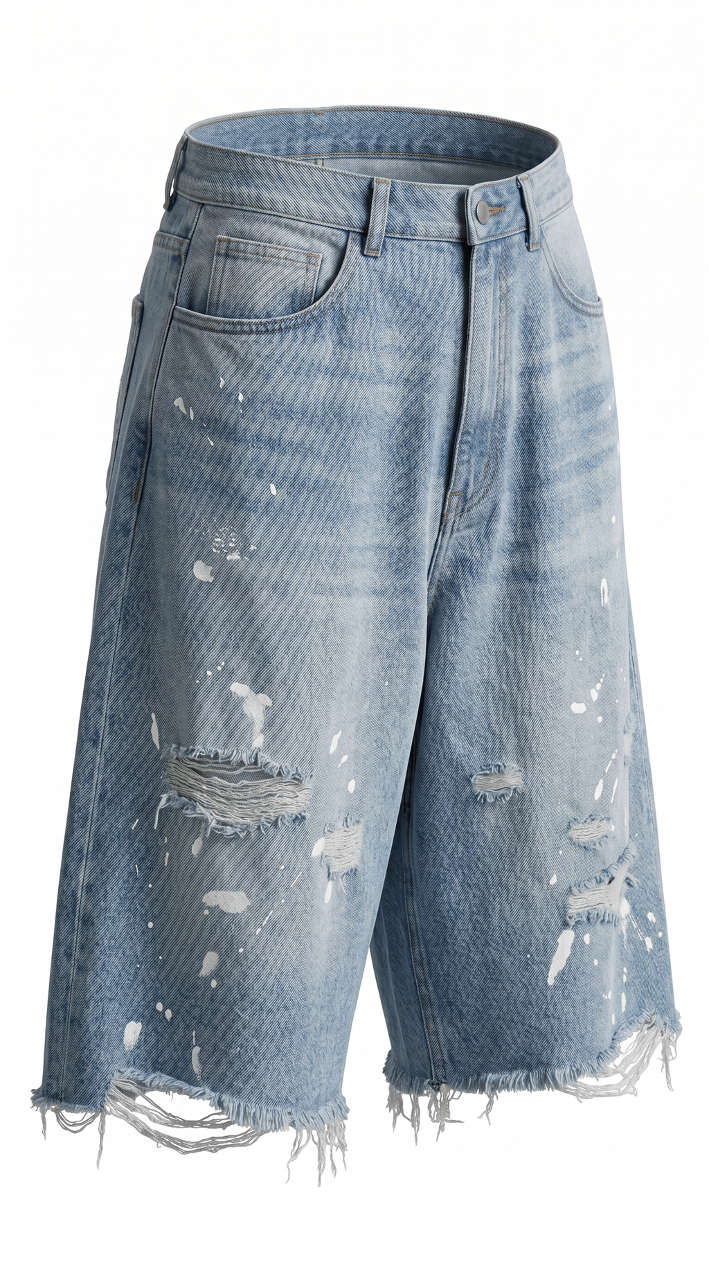Distressed Edge Jorts