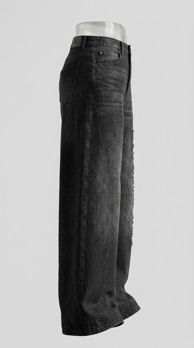 Blackfade Script Denim